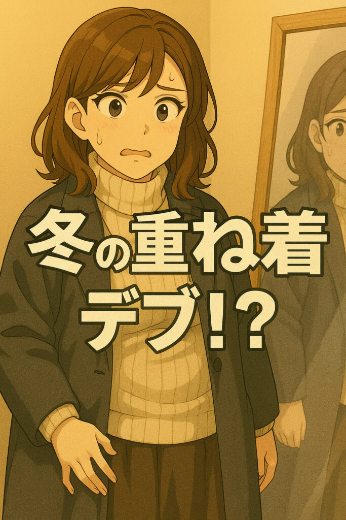 冬の女装は太って見える。着ぶくれをなくす方法