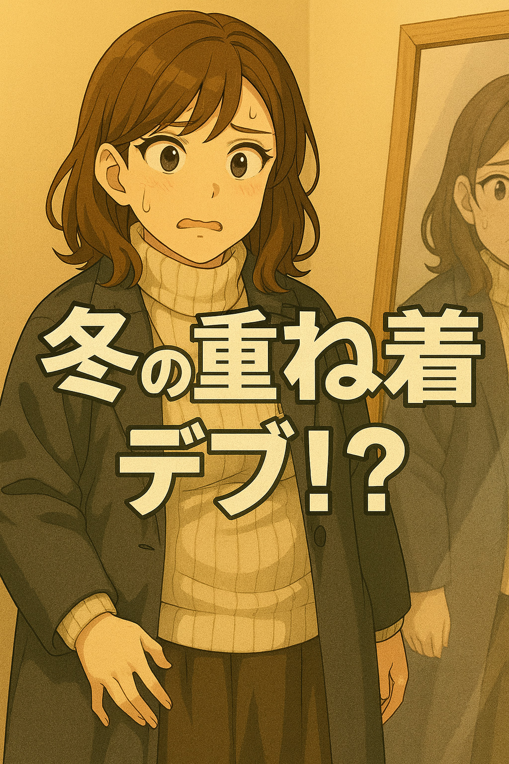 冬の女装は太って見える。着ぶくれをなくす方法