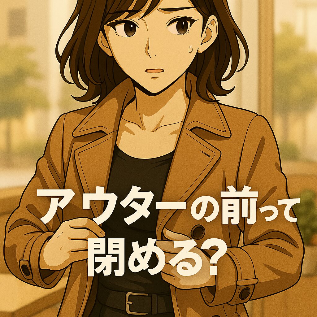アウターを開ける?閉める? 女子っぽく見せる正解の開閉バランス