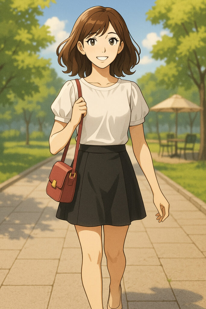 春夏コーデ｜清純ベースに脚で魅せる