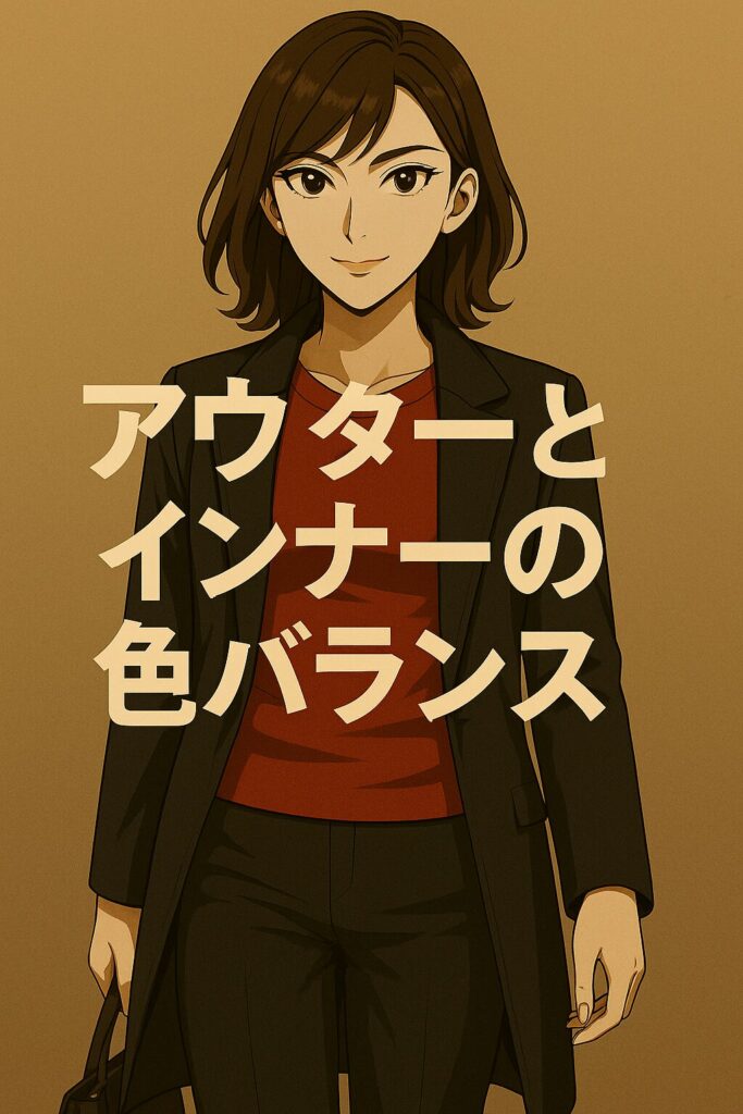 黒アウターの日はインナーが命｜重くならずに女子っぽく見せる色バランス