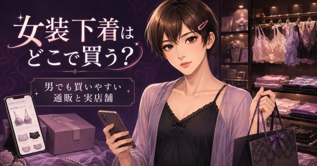 女装用のブラやショーツを通販で選ぶ男