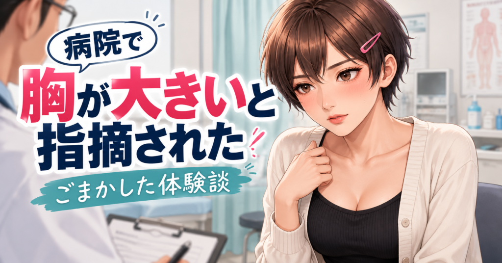 病院で胸が大きくなっていることを指摘された体験