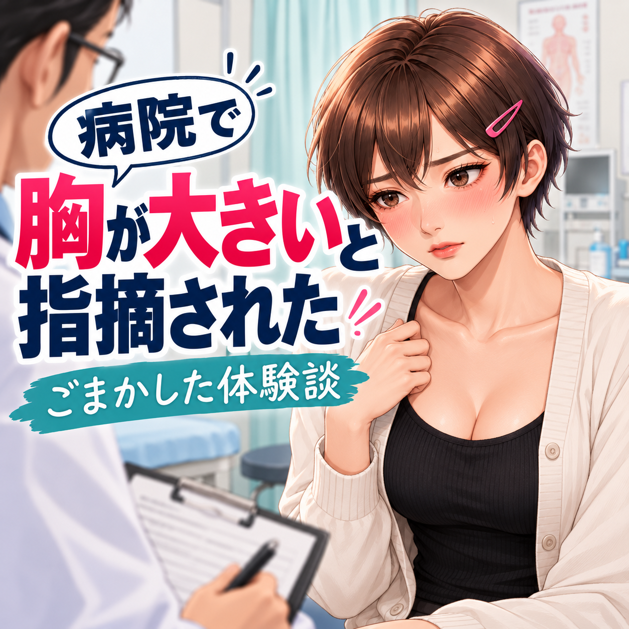 男の胸を病院で指摘されて検査を受けた体験